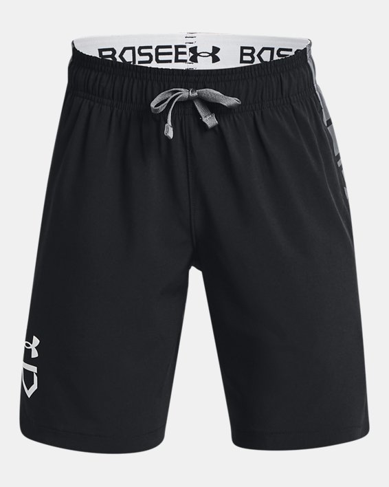 Boys' UA Yard Baseball Shorts, Black, pdpMainDesktop image number 0